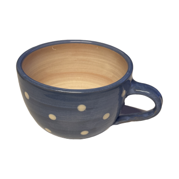 Tasse Blau Tupfen