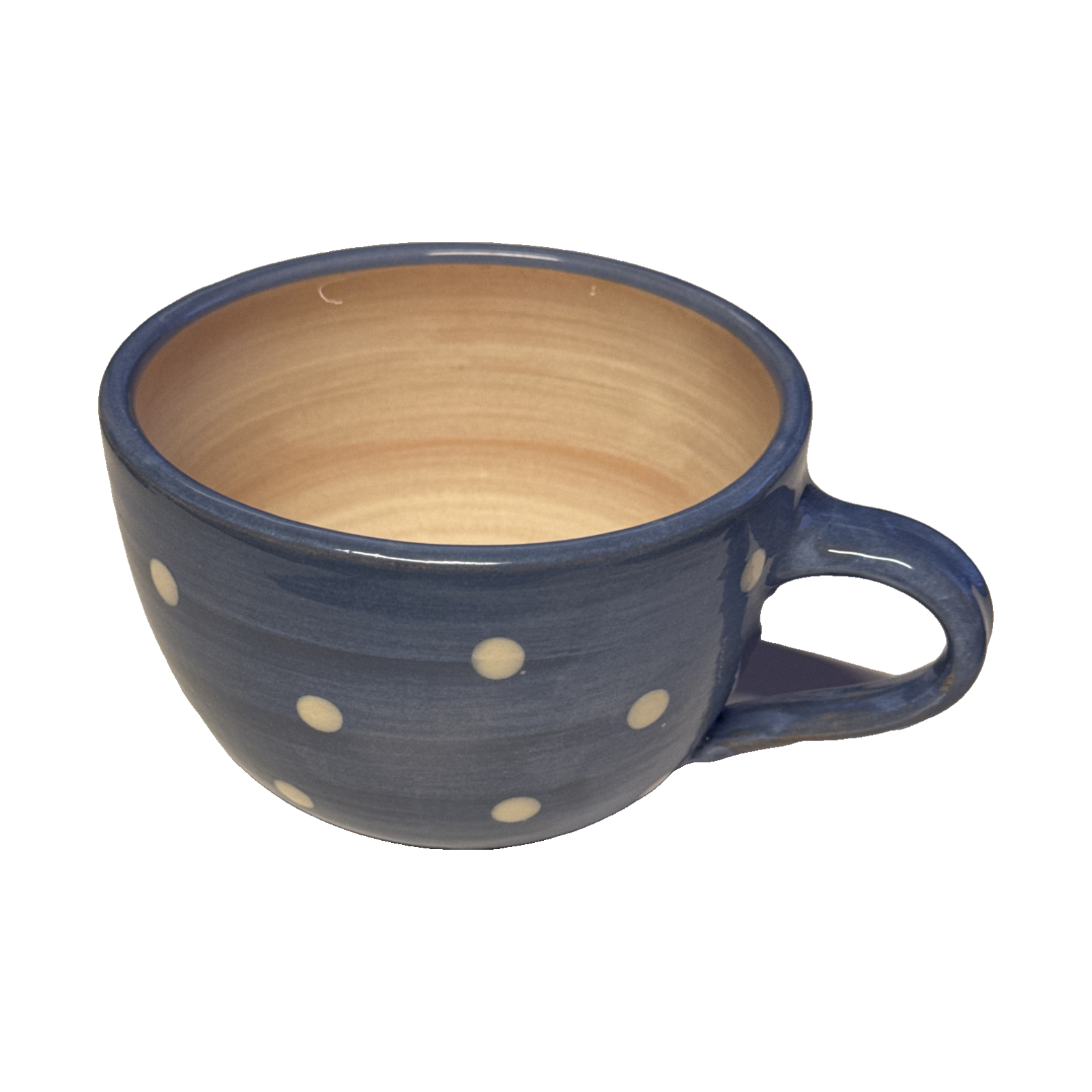 Tasse Blau Tupfen